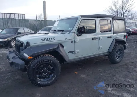 2023 Jeep Wrangler 4-Door Willys 4X4 из США, поврежденный, VIN 1C4HJXDG6PW664763
